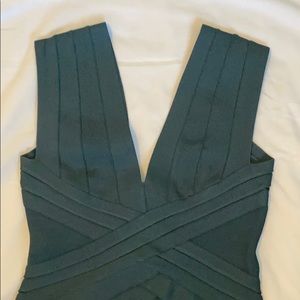 Herve Leger Dark Teal dress